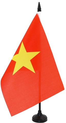 AZ FLAG - Tischflagge Vietnam - 21x14 cm - Vietnamesische Tischfahne 14 x 21 Cm - Flaggen