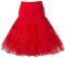 Boolavard 1950 Petticoat Reifrock Unterrock Petticoat Underskirt Crinoline für Rockabilly Kleid (L-XL, Rot)