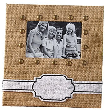 Mud Pie Jute-Bilderrahmen, personalisierbar