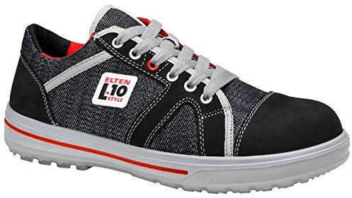 ELTEN Sicherheitsschuhe SENSATION Up Low ESD S3, Damen und Herren, Leder/Textil, Stahlkappe, leicht, sportlich, Schwarz, Größe: 39