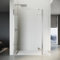 SONNI Duschwand 100x200 cm Walk in Dusche mit 30cm Seitenteil Duschtrennwand 8mm Easy-clean Nano Glas Duschabtrennung
