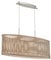 Eglo Suspension Sendero 2 Ampoules Vintage Nature Boho Suspension en Acier Nickel Mat Bois d'Érable Lampe de Table de Salon Suspendu avec Douille E27 L 77,5 cm