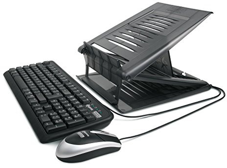 Hamlet XTMS100KM - Tiramisù Supporto per notebook con Keyboard e Mouse