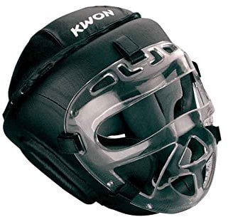 KWON® Kopfschutz Fight CE Helm mit + Gesichtsmaske visier Boxen Krav Maga