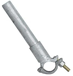 Miko® Gerüst Rohrverbinder mit Halbkupplung Stahl, 20 cm - Robuste und langlebige Verbindungselemente für Gerüste, verzinkt für maximale Korrosionsbeständigkeit
