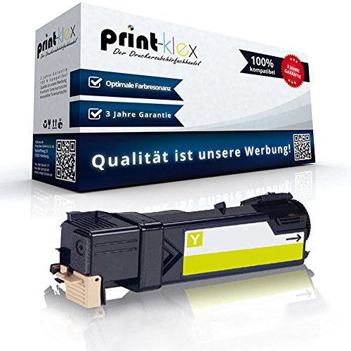 Print-Klex Tonerkartusche kompatibel für Xerox Phaser 6125 6125N 6125Series 6125VN Xerox Phaser 6125 V N Yellow Gelb Y 106R01333