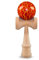 Ganzoo Kendama aus Buchen-Holz, Original Japanisches Traditionelles Holz-Sportgerät mit Kugel, Schnur und Fangteller für Geschicklichkeit/Balancing, Geschenk-Idee (rot Flash + Holz)