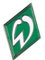 Flaggenfritze Pin Werder Bremen Raute - 2 x 2 cm + gratis Aufkleber