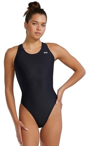 TYR TYReco Maxfit One Piece Swimsuit for Women - Athletic Training and Competition Swimwear - Resists Chlorine Black