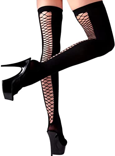 Cottelli Collection Netz-Overknees M/L