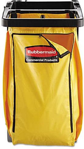 Rubbermaid Commercial Products 9T80YEL Vinyl Cleaning Cart Bag, 26 gallon - Yellow