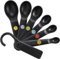 OXO Good Grips Set di Cucchiai dosatori, 7 pezzi, Nero
