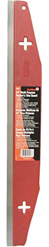 Red Devil 4047 Multi-Purpose Painter's Trim Guard, 24-Inch, Extra-Long Stainless Steel Edge, Ideal for Use as Paint Shield for Trim, Wallcovering Smoothing, Glass Cutting, and Scoring