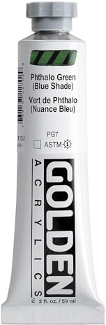 Pro-Art Golden Heavy Body Acrylic Paint 2 oz-Phthalo Green-Blue Shade