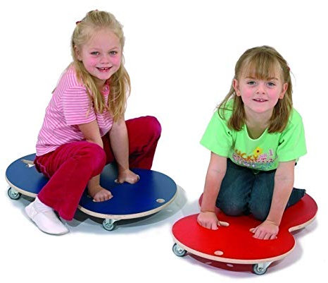 1 x Rolletti-Rollbrett, Farbe 'rot' ergonomisch + sicher