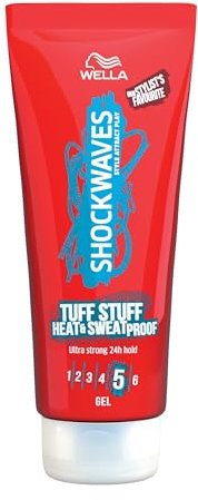 Wella Shockwaves Tuff Stuff Heat and Sweat Proof Gel, 200ml