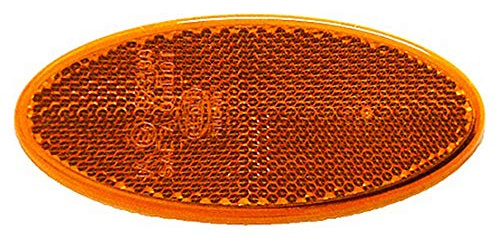HELLA 8RA 343 160-022 Rückstrahler - Lichtscheibenfarbe: gelb - oval - Menge: 20