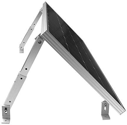 Renogy Supports d'inclinaison réglables pour Panneau Solaire jusqu'à 150 W - pour Toit, Camping-Car, Bateau et Toute Surface Plane - pour systèmes on-Grid/Off Grid (Support Uniquement) - Argenté