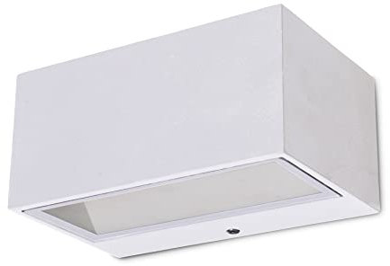 ECO-Light Gemini 1891S WH LED-Außenwandleuchte LED LED fest eingebaut 9W Weiß