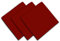 Soleil d'Ocre Viel von 3 Servietten in Baumwolle Panama Rot, 45 x 45 cm