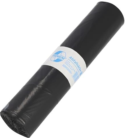 Müllsäcke DEISS PREMIUM schwarz Typ 60, 120 Liter
