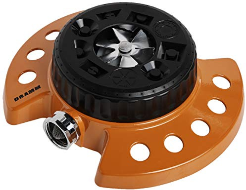 Dramm Available 15022 ColorStorm 9-Pattern Premium Turret Sprinkler with Heavy-D, Orange