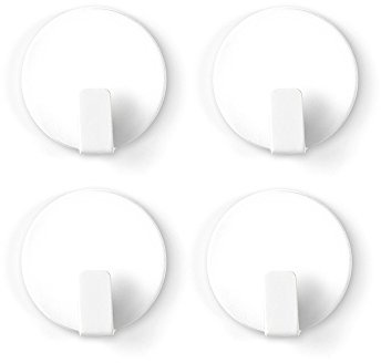 Trendform Anti-Rutsch feste magnetischen Haken - weiß (1 Satz 4), Metall, silver, 25 x 10 x 3 cm