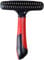 Karlie K&F Muerto Doble Fila Corto/Largo, Rastrillo bajo Pelo para Perros, Metálico, Rojo/Negro, 16.5 x 11 x 6 cm, Metall, Talla única