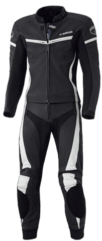 Held Spire Tvådelad motorcykel läder kostym, schwarz/weiß, 48