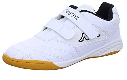 Kappa Kickoff Teens, Baskets Basses Mixte Enfant, Blanc (1011 White/black), 40 EU