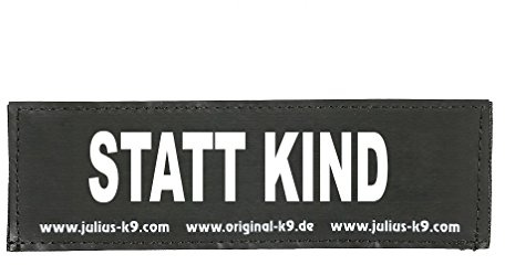 Interchangeable Patches, 1 pair, STATT KIND, Size: Small, Black