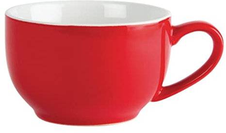 Olympia 12 x Cafe tazze di caffè rosso 228 ml 226,8 gram tazzina da caffè latte brocche