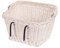 e-wicker24 Alles aus Weide Fahrradkorb, Korb für EIN Fahrrad, Retro Fahrrad Korb Vintage Stil,Beige, Fahrradkorb aus Weide für Lenker mit Windschutz 46 cm, Weidentransporter für EIN Fahrrad