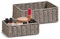Zeller 18095 Corbeille Papier Gris 24 x 18 x 9 cm