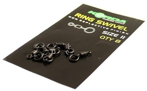 Korda Ring Swivels Gr. 11-8 Wirbel für Karpfenmontagen, Karpfenrigs, Helicopter Rigs, Chod Rig, Vorfach zum Karpfenangeln