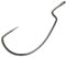 Gamakatsu Worm 323 Hook Monster - 4 Offsethaken für Gummiköder & Jigs, Angelhaken für Gummifische & Creature Baits, Offset Haken, Größe:6/0
