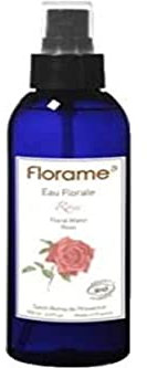 Florame Aromathérapie Eau Florale Rose Bio 200ml pour Peau Normale, Peau Mature, Peau à problèmes, Peau Sensible, Peau Sèche à Très Sèche
