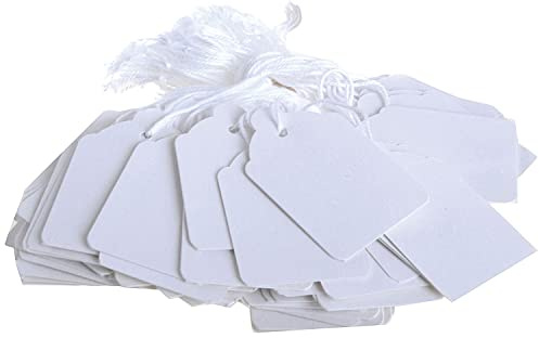 Q-Connect KF01617 Strung Ticket 30x21mm (Pack of 1000) - White