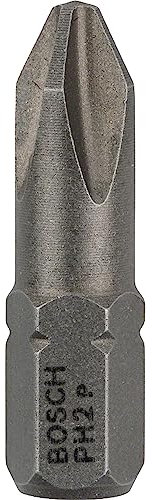 Bosch Professional Bit Extra-Hart für Phillips-Kreuzschlitzschrauben (PH2, Länge: 25 mm, 25 Stück)