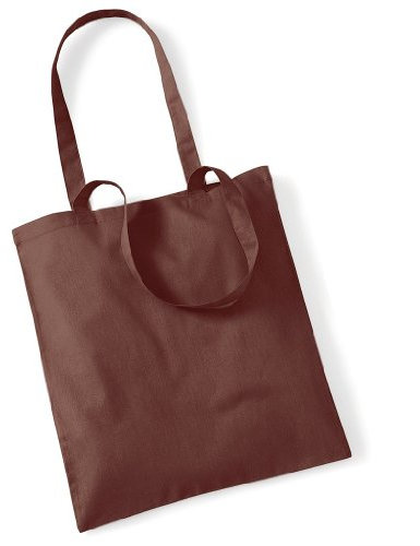 Stoffbeutel Baumwolltasche Beutel Shopper Umhängetasche viele Farbe chocolate