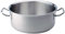 Ollas Agnelli Cacerola Baja con Dos Asas, 18/10 de Acero Inoxidable, Plata, 24 cm
