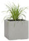 Pflanzwerk® Pot de Fleur Cube Jardinière Granit Gris 23x23x23cm *Résistant au Gel* *Protection UV* *Qualité européenne*