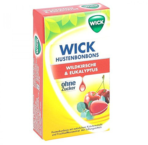 WICK Wildkirsche & Eukalyptus Bonbons o.Zucker 46 g