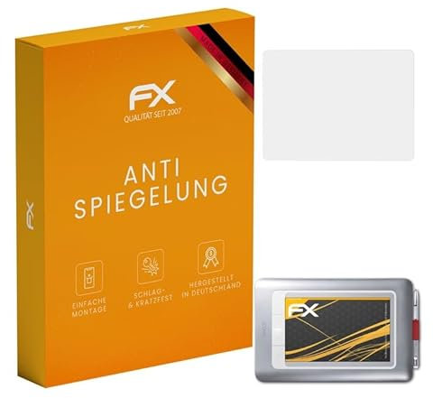 atFoliX Displayfolie kompatibel mit Wacom Bamboo Fun Pen&Touch Small 2.Generation Schutzfolie, entspiegelnde und stoßdämpfende FX Folie (2X)