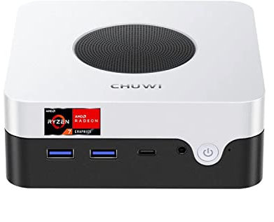 CHUWI Mini PC AMD Ryzen™ 7 3700U quad-core, DDR4 8GB SSD PCIe da 256 GB, 2.4G/5G M.2 SSD 2280, con HDMI Type-C