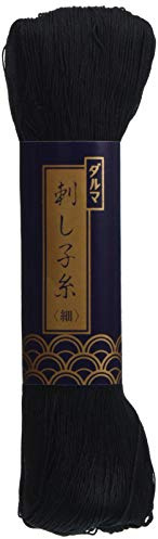 Yokota Sashiko Thread Thin 170 Meters (Japan Import) (Black)