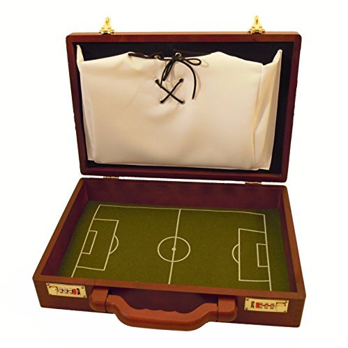 Aktenkoffer Mahagonymaser mit Fußballausstattung