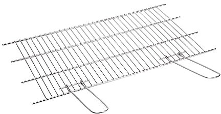 Sauvic 02750 - Parrilla Barbacoa Inoxidable Recortable, 18/8, 70 x 40 cm