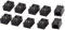 sourcing map 10 Stück 3 Pin, 3,5 mm x 1,3 mm, DC Power Jack, Ladebuchse Buchse de
