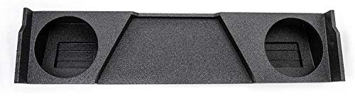 QPower Dual 12in Underseat Downfire Subwoofer Enclosure, Q-Bomb Sub Box Compatible with Chevy Silverado XCab and GMC Sierra XCab 2007-2013